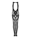 Siateczkowy bodystocking z otwartym krokiem Obsessive G331