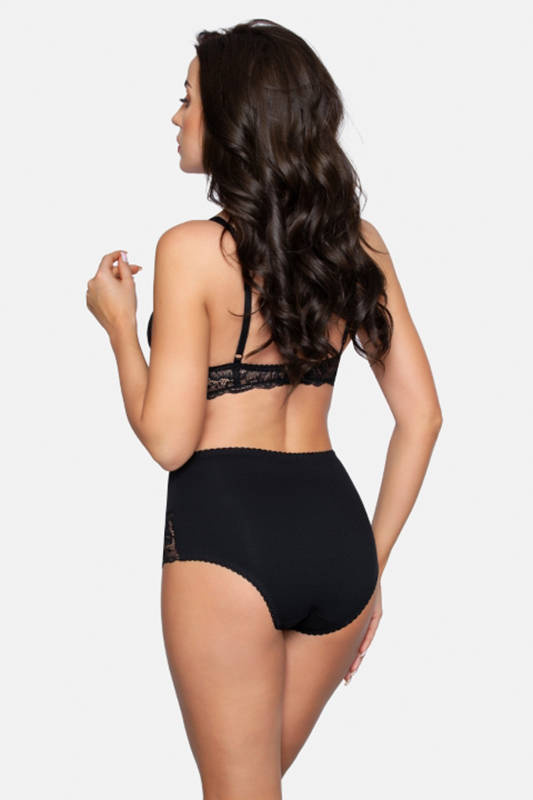 Czarne zabudowane figi damskie Babell 187 