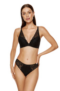 Elegancki czarny biustonosz Gorteks Push-up  (ECLIPSE/B1)