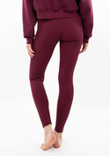 Legginsy Bayo - bordo bawełna prążki - Dkaren