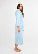 Szlafrok/Podomka DIANA DŁUGA - puch błękit  - Dkaren