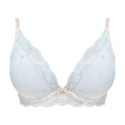 Biustonosz FRANCESCA soft niebieski-beż - Unikat