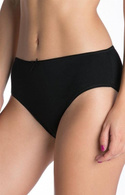 Białe bawełniane gładkie figi damskie Lama - 400 Bikini