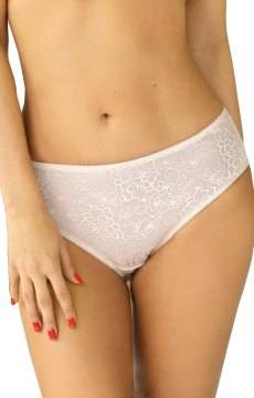 Beżowe figi z połyskującym wzorem Unikat BONA