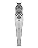 Siateczkowy bodystocking o szerokim splocie Obsessive G332