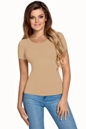 Gładka bluzka damska Babell CARLA LIGHT BEIGE 