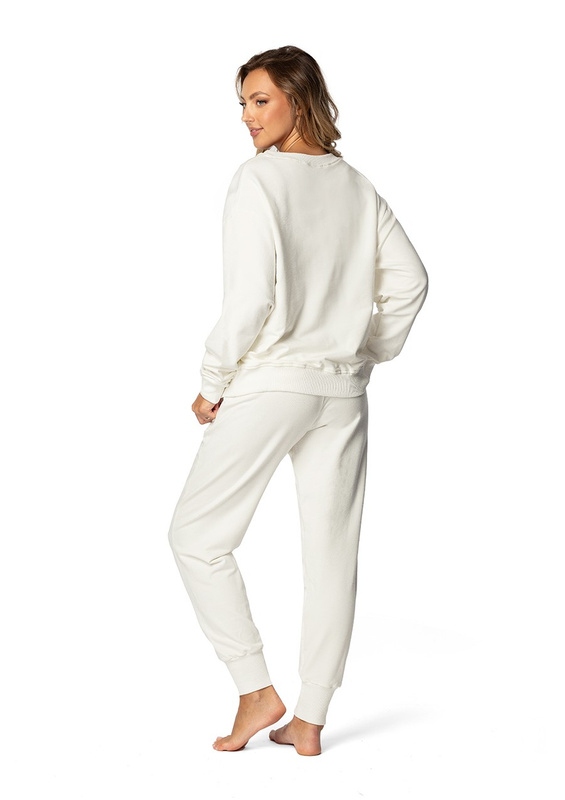 Komplet, bawełniany dress Dk-k-b7 ecru Dkaren