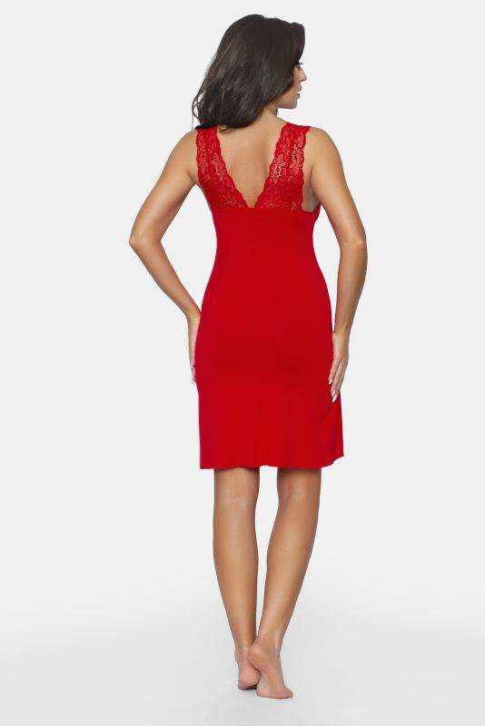 Koszulka nocna Babella Larisa Soft czerwona