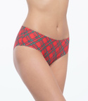 Bezszwowe figi Simple w szkocką kratę Julimex SCOTCH
