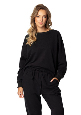 Bawełniana stylowa bluza DK-K-B7 czerń Dkaren