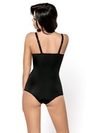 Eleganckie body Gorsenia G184 Livia z odpinanymi ramiączkami CZARNE