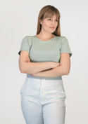 Gładka bluzka damska Babell CARLA MIĘTA