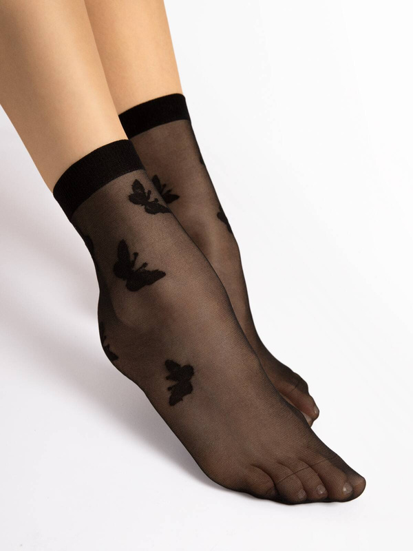 Czarujące skarpetki w motylki Fiore SUMMER 