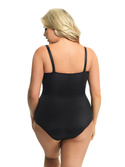 Eleganckie body Gorsenia G184 Livia z odpinanymi ramiączkami CZARNE