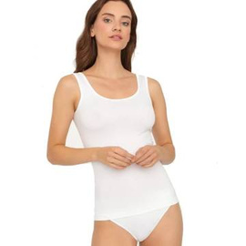 Biała bezszwowa koszulka damska Gatta - Tank Top