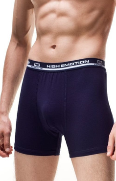 Gładkie bokserki Cornette High Emotion granatowy
