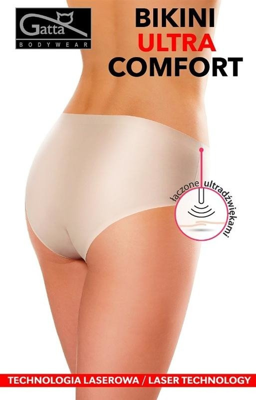 Gatta figi Bikini ULTRA Comfort laserowo cięte, nie odznaczają się pod ubraniem / białe