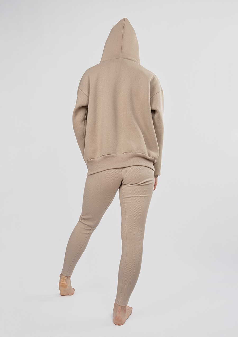 Komplet Oseye H1 - fuksja bawełna gruba i prążki - Dkaren