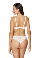 Koronkowe stringi brazyliany Gorteks Eclipse (ECLIPSE/S/KREMOWY) 