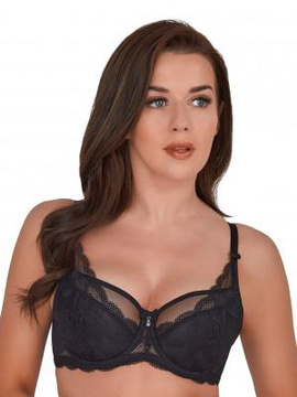 Biustonosz półusztywniany Veronika czerń 931 - Gaia