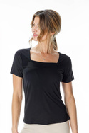 Koszulka damska Dori 6692 Czarny - Mewa