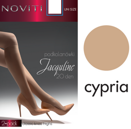  Podkolanówki Noviti Jacquline SD001-W-04 - 20 DEN cypria