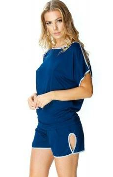 Krótka jedwabna piżamka damska Mewa 6378 Agata