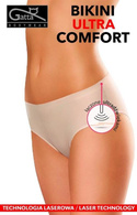 Gatta figi Bikini ULTRA Comfort  laserowo cięte, nie odznaczają się pod ubraniem  / czarne