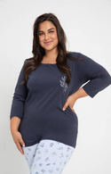 Piżama damska Plus Size Taro  MAGNOLIA 3012