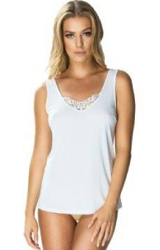 Koszulka na ramiączkach, z jedwabiu Vistex Mewa 919 Karina