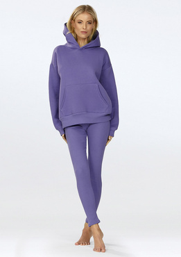 Komplet Oseye - fiolet bawełna gruba i prążki - Dkaren