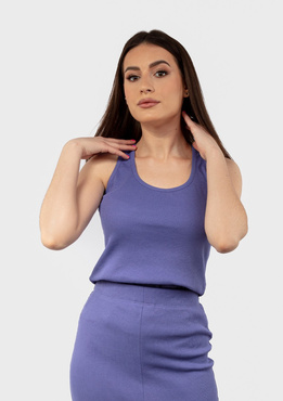 Bokserka DK-K-P2 - fiolet bawełna prążki - Dkaren