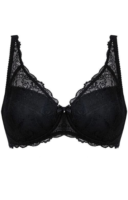 Biustonosz ANGELIKA full cup czarny - Unikat