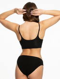 Bezszwowy biustonosz SIMPLE BRA TOP BRALETKA  czarny 