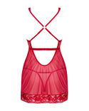 Czarwona kusząca koszulka babydoll Obsessive Lacelove