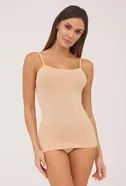 Beżowa koszulka Gatta Camisole-bezszwowa na wąskich ramiączkach