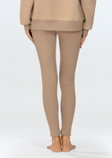 Legginsy Bayo - cappuccino bawełna prążki - Dkaren
