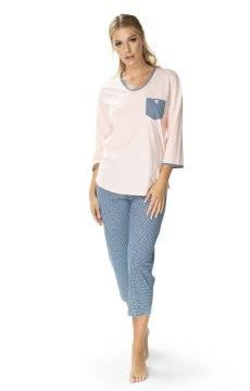 Piżama damska 3/4 Mewa FIBI 6303