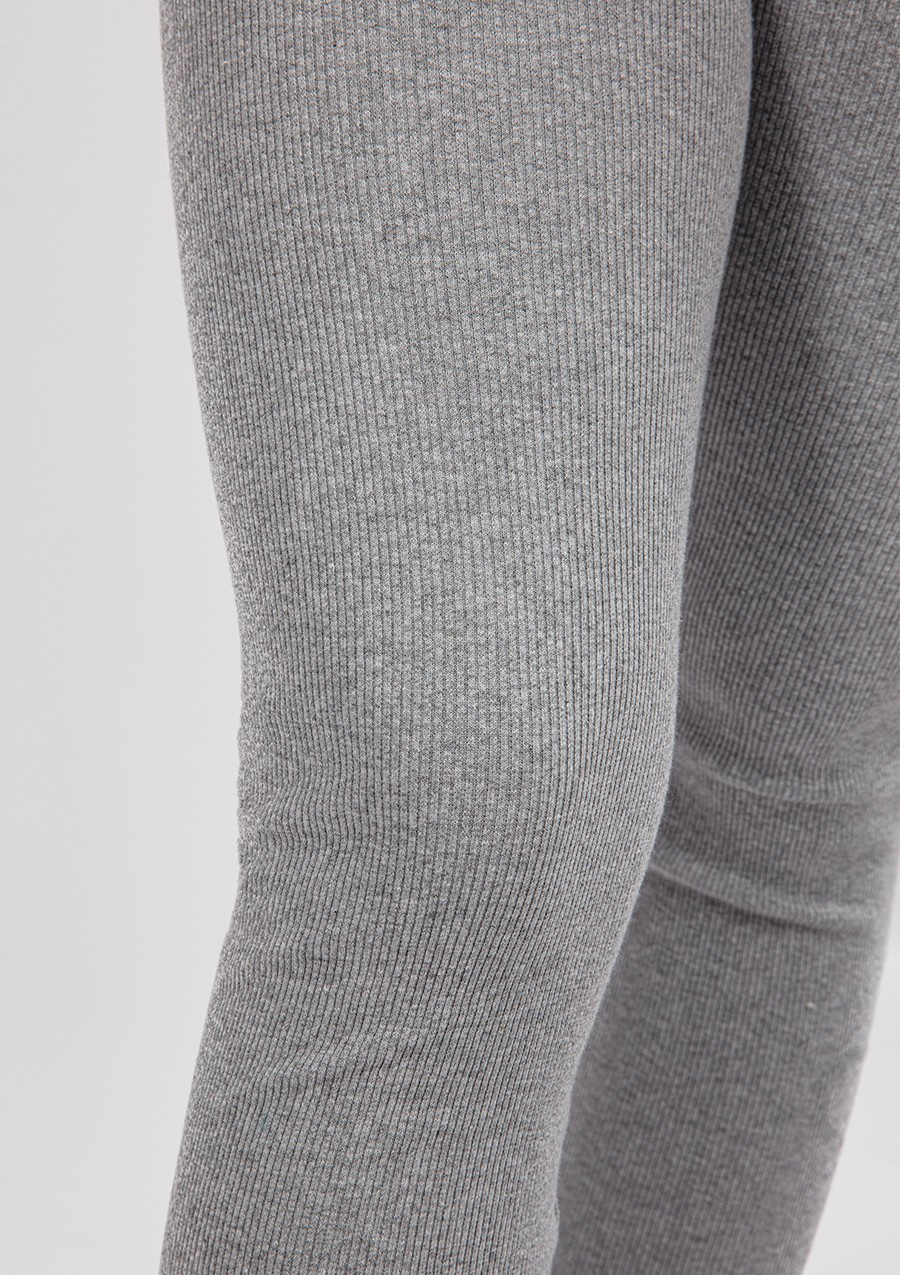 Komplet Oseye - szary bawełna gruba i prążki - Dkaren