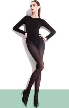 Półkryjące rajstopy z mikrofibry Fiore PAULA 40 DEN bordeaux || fioletowy