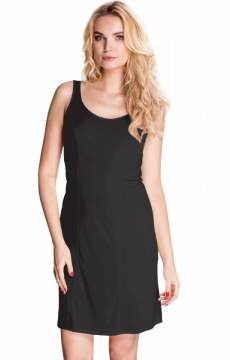 Klasyczna halka Mewa 4126 Amanda z jedwabiu Vistex- czarna