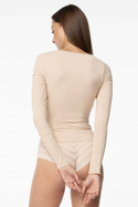 Beżowa koszulka z długim rękawem Julimex SIMPLE LONGSLEEVE
