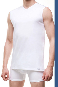 Jeansowa koszulka męska Cornette 207