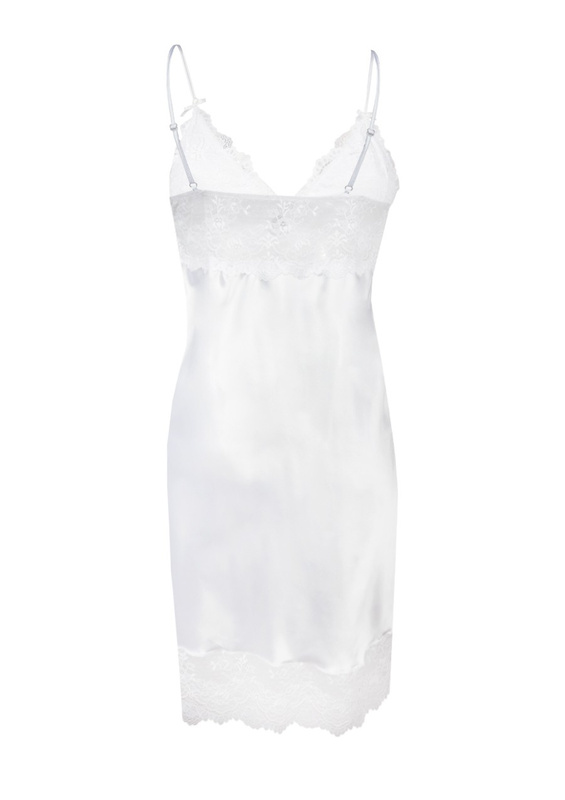 Halka ALUBI - satyna biały - Dkaren