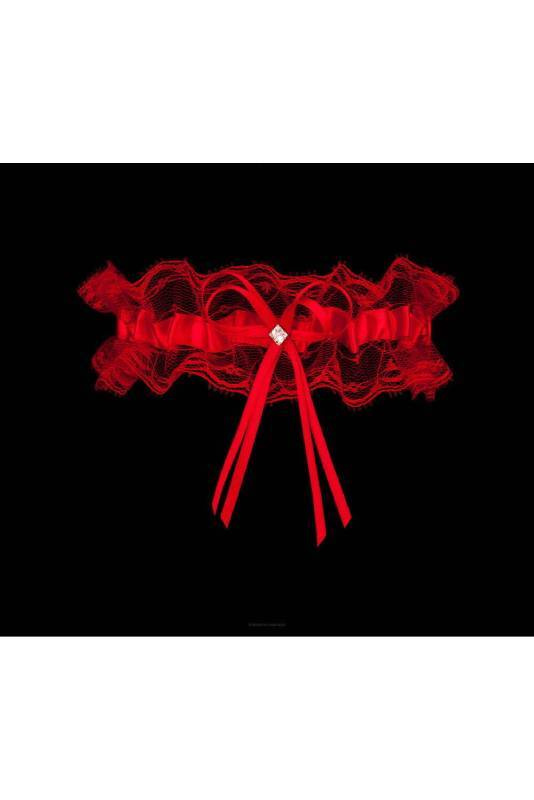 Czerwona podwiązka Julimex PW-24  BARCELONA