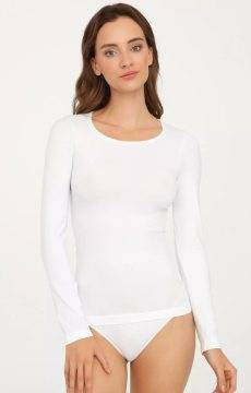 Gatta biała koszulka z długim rękawem T-Shirt L - bezszwowa