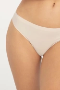 Beżowe stringi Gatta ULTRA Comfort - laserowo cięte, nie odznaczają się pod ubraniem. 