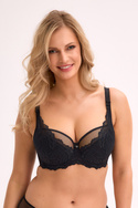 Biustonosz Semi-Soft Isla czarny 1228 - Gaia