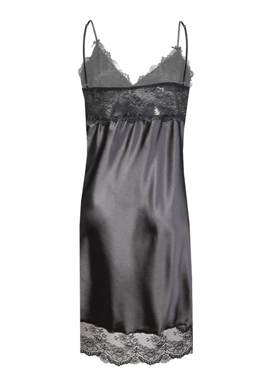 Halka ALUBI - satyna czarny - Dkaren