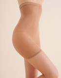 Beżowe bermudy z wysokim stanem modelujące Gabriella High Shaper Summer 